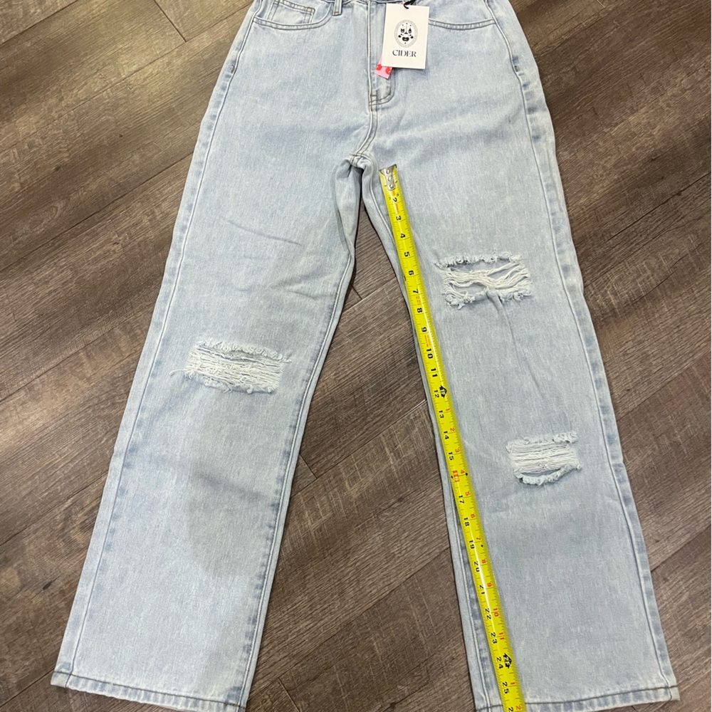 Cider Light Blue Distressed Women Jeans